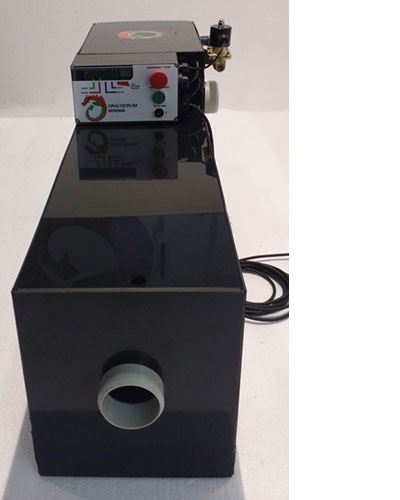 Showing Outlet Pipe and Control Box